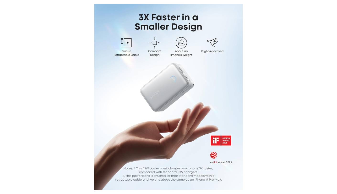 Anker Nano high capacity power bank for flights