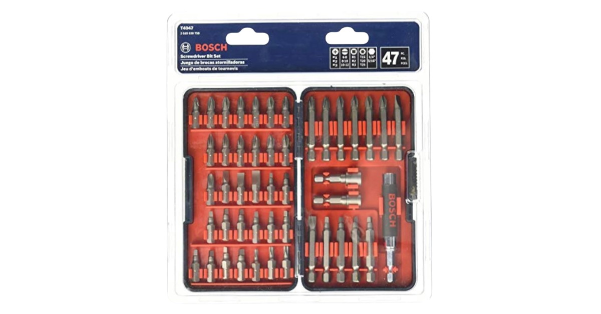 Bosch 47-Piece comparatif embouts de tournevis