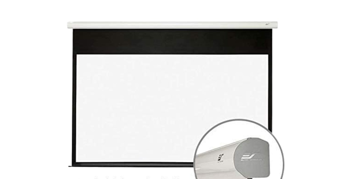 Elite Screens Electric Spectrum Ceiling meilleur projecteur d'écran pour 4k