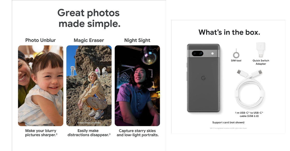 Google Pixel 7a  best android smartphone