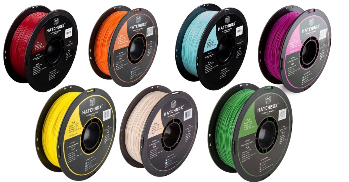 HATCHBOX Noir filament imprimante 3D pour figurines