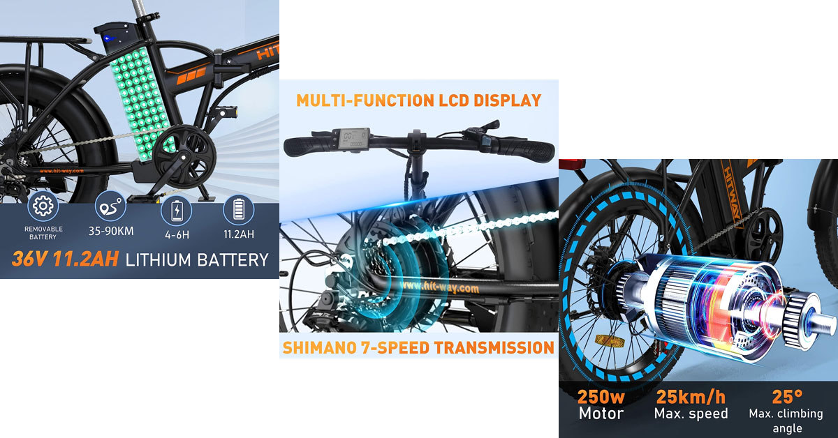 HITWAY BK11vélo électrique pilant pour les grands