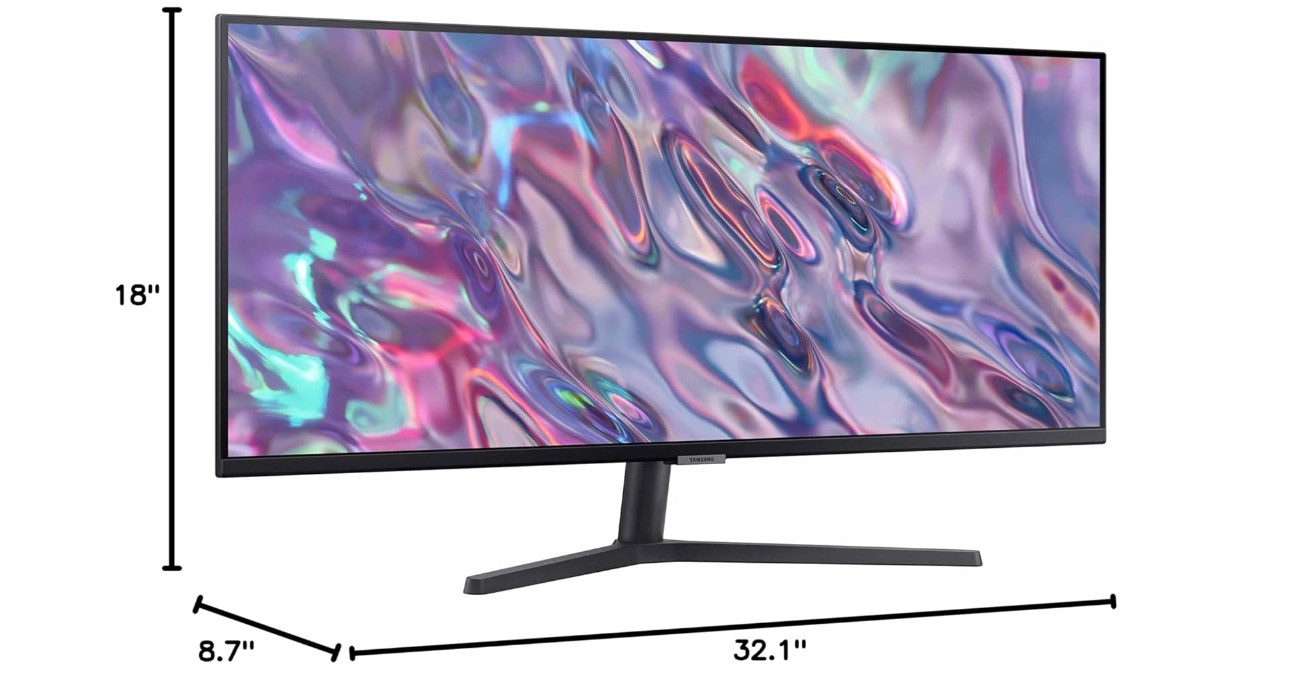 Écran ultra-large Samsung ViewFinity S50GC pour le multitâche
