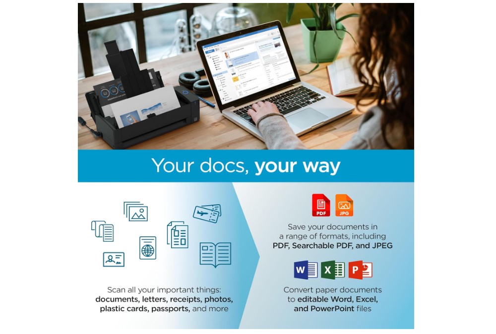 ScanSnap iX1300 mobile document scanner