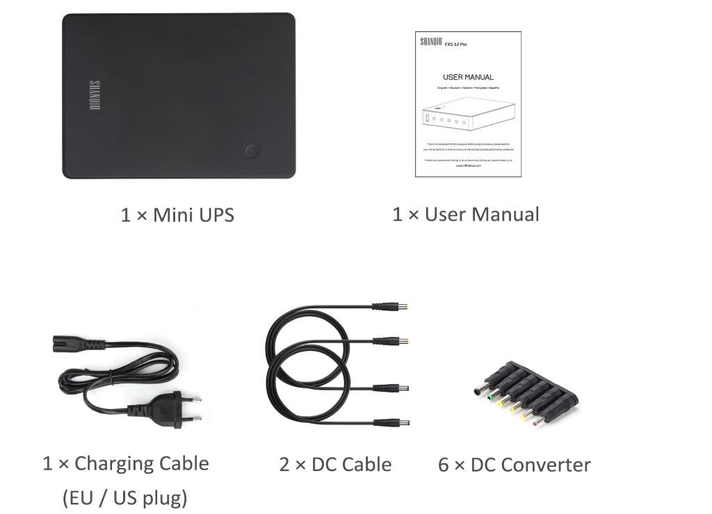 Shanqiu 74Wh mini alimentation sans interruption