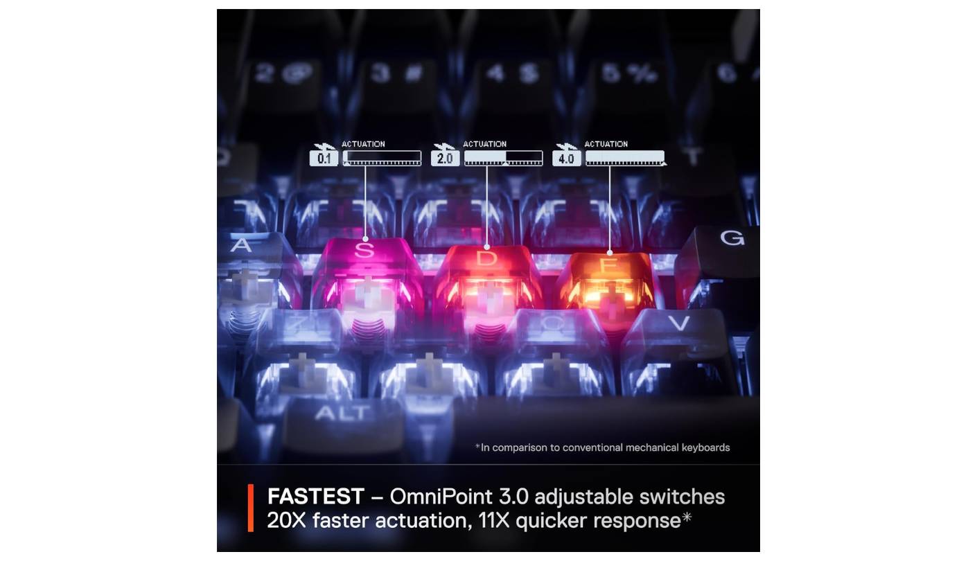 SteelSeries Apex Pro TKL Gen 3 gaming keyboard switches