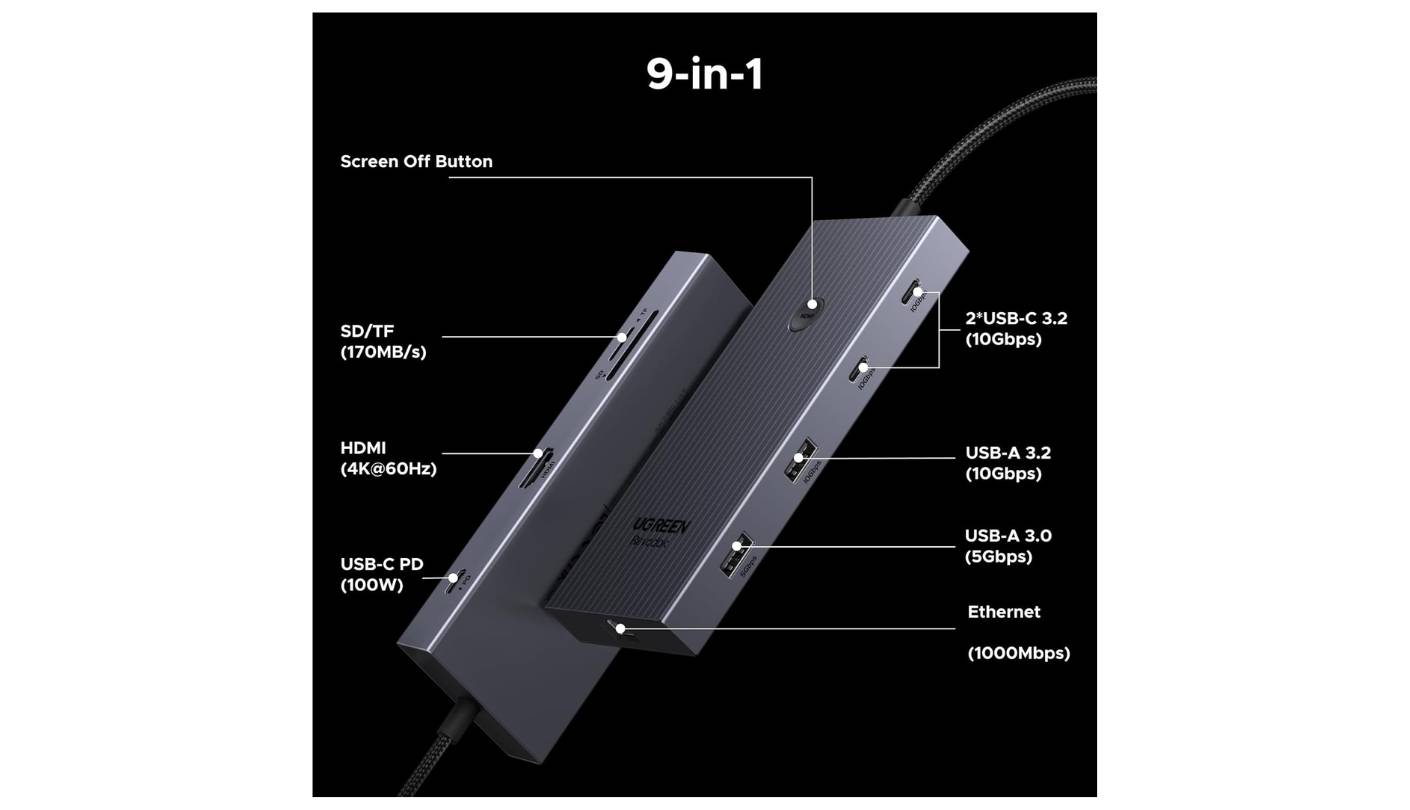 UGREEN Revodok Pro 9-in-1 USB-C docking station MacBook