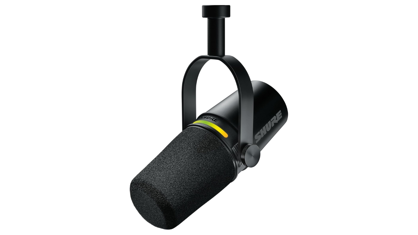 Microphone USB Shure MV7 Plus pour podcasting