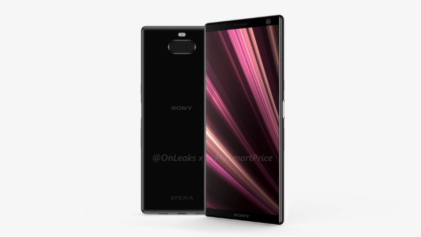 Sony Xperia XA3 Ultra на рендерах: большой дисплей с тонкими рамками и двойная основная камера