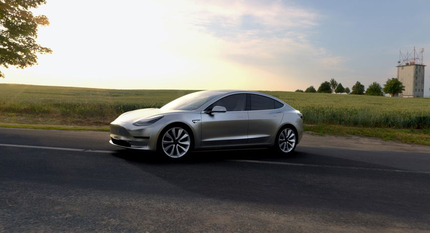 Tesla представила новый электрокар Model 3