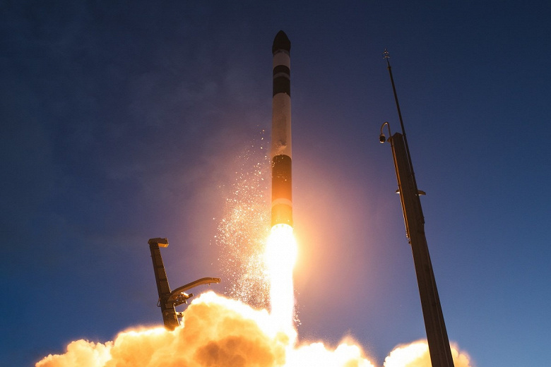 Запуск ракеты Electron с площадки в Новой Зеландии