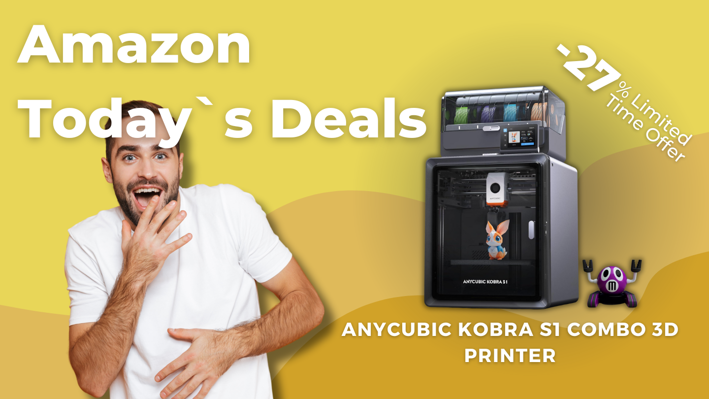 Anycubic Kobra S1 Combo 3D Printer – Professional Multi-Color Printing with 27% Off!
