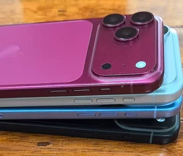 Макеты iPhone 18 Pro в четырех цветах