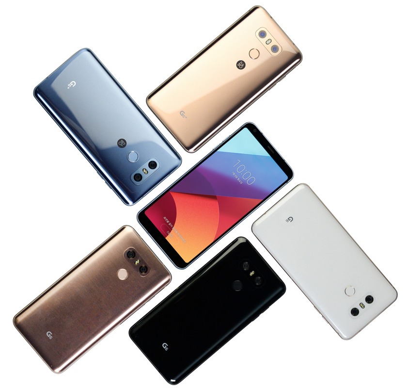 LG G6+ и G6 на 32 ГБ представлены в Корее в новых цветах