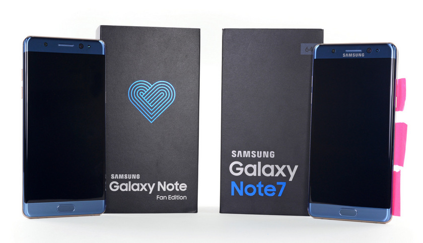 iFixit подтверждает: Galaxy Note Fan Edition — это Note 7 с меньшей батареей