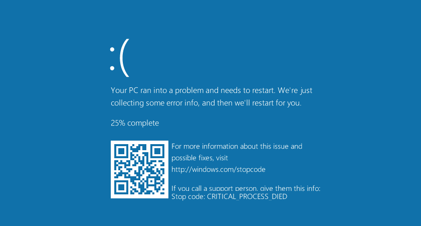 Microsoft обновит «синий экран смерти» в Windows 10