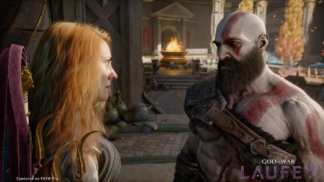 God of War Laufey — Faye in combat with the Serpent Bow