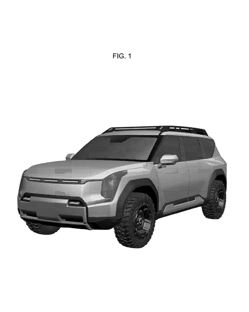 Патентне зображення EV9 ADVNTR спереду-збоку