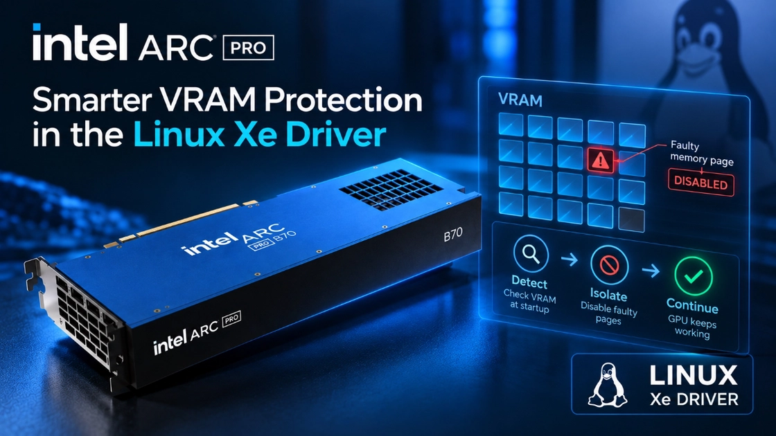 Intel apprend au pilote Linux Xe à ignorer la mémoire vidéo défectueuse