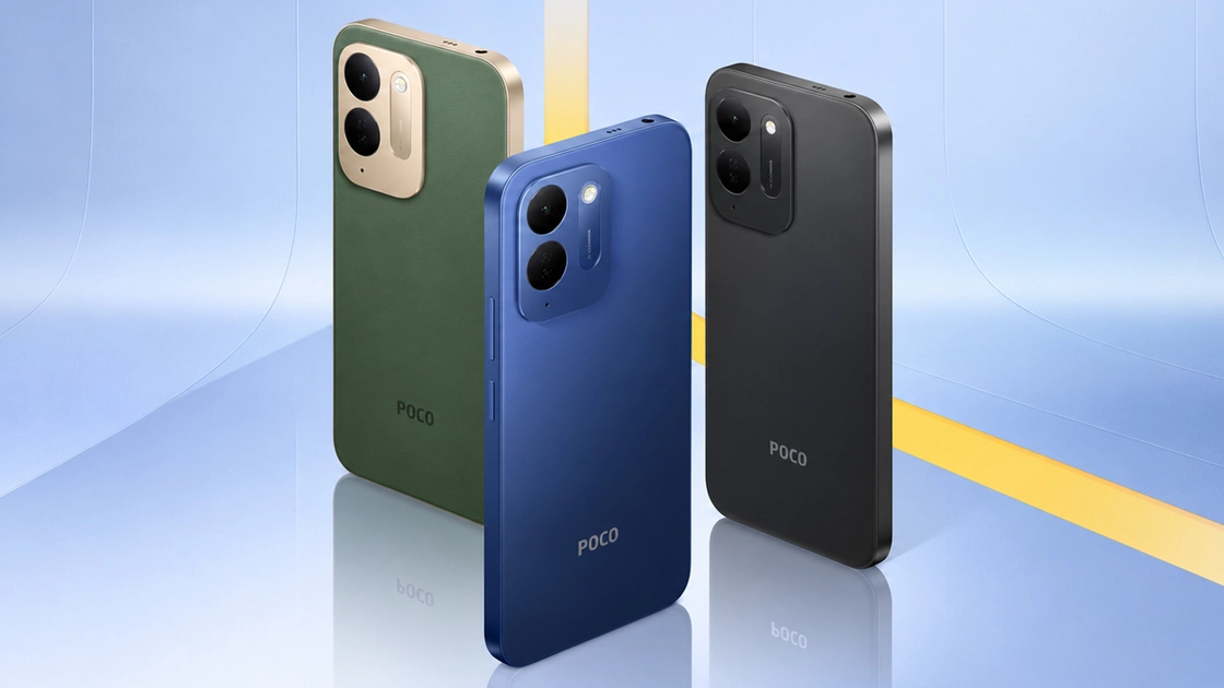 POCO C95 Pro у трьох варіантах кольору корпусу