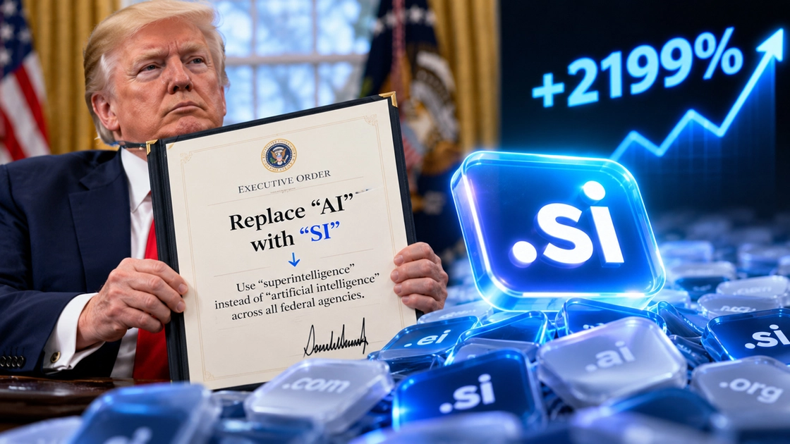 Trump renomme l'IA en SI : les domaines .si flambent de 2 199 %