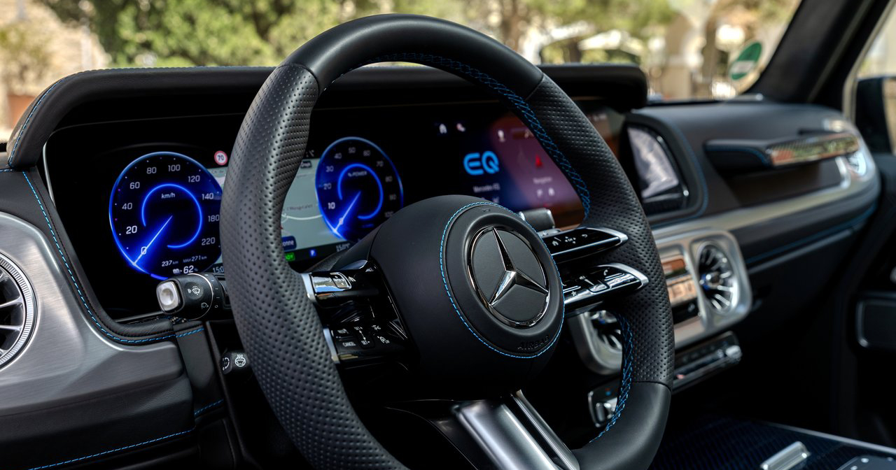 Электрический G-Class в городской среде