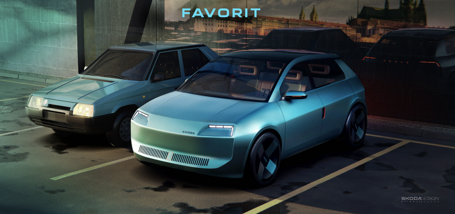 Современная интерпретация хэтчбека Skoda Favorit