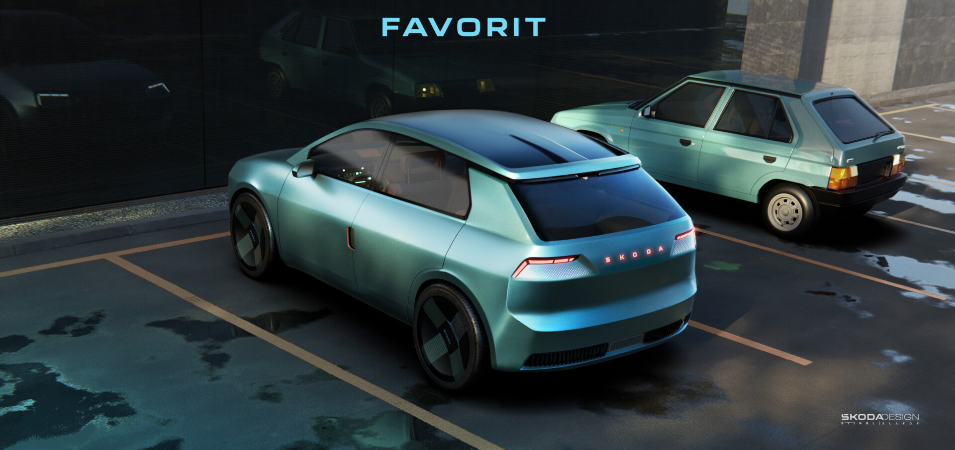 Современная интерпретация хэтчбека Skoda Favorit