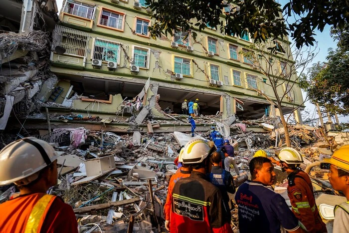 Strong earthquake in Myanmar