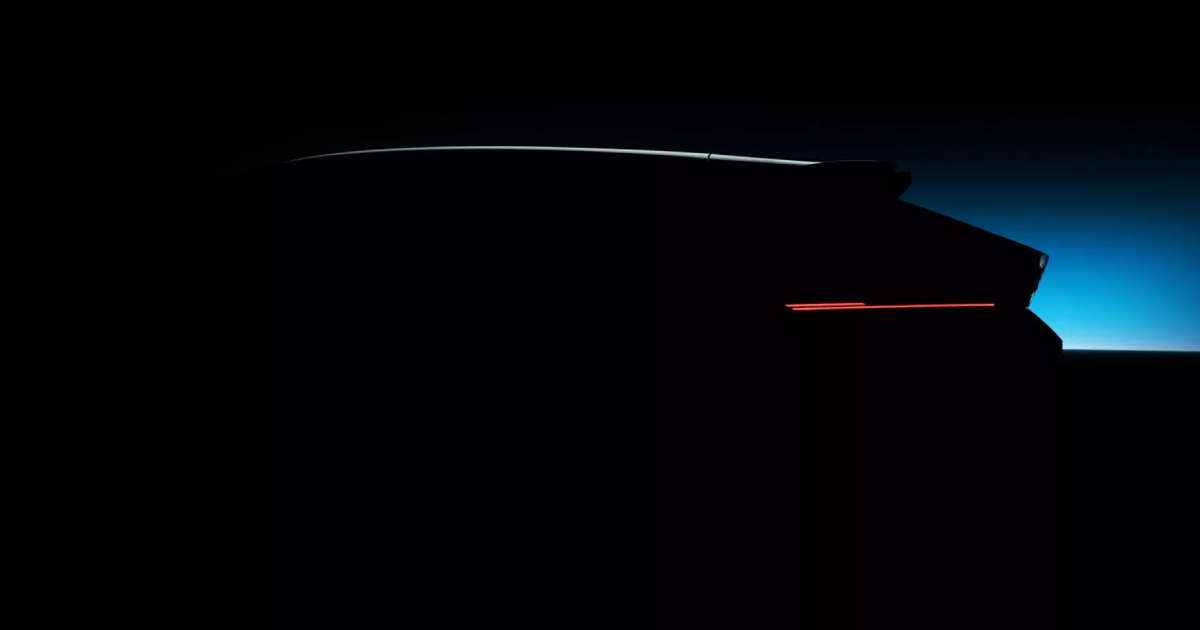 Затемнений силует концепту BMW з виразними задніми крилами