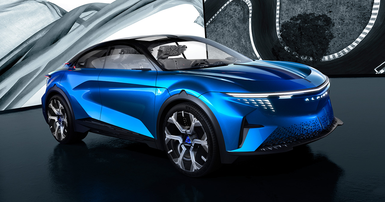 Alpine A390 concept car at the Paris Motor Show