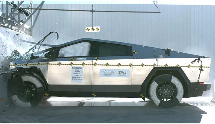Tesla Cybertruck à l'essai