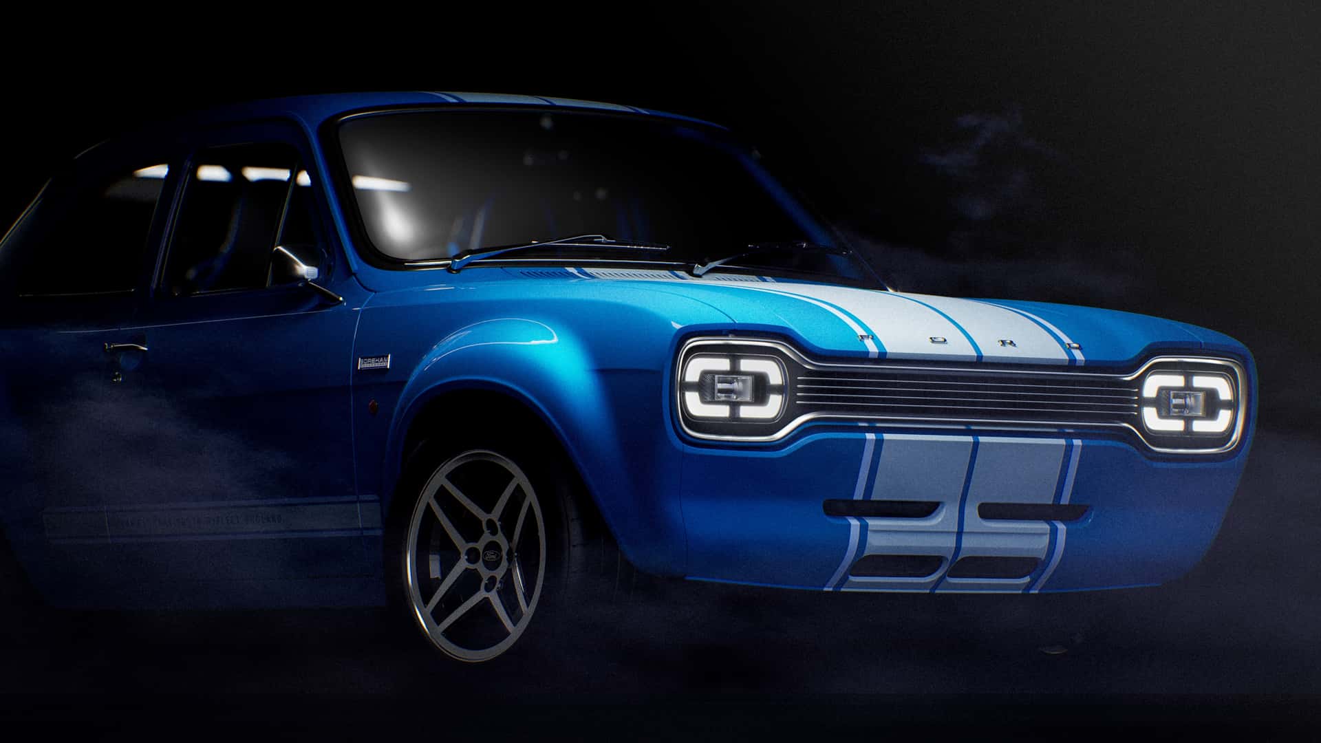 Сучасний Ford Escort Mk1 RS, вид спереду