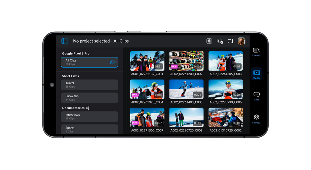 Оновлення Blackmagic Camera 2.0 для Android
