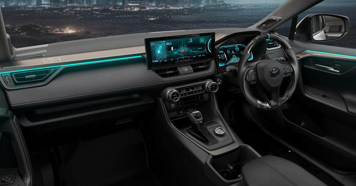 Image teaser de l'intérieur du Toyota RAV4 Dark Side Perfomance
