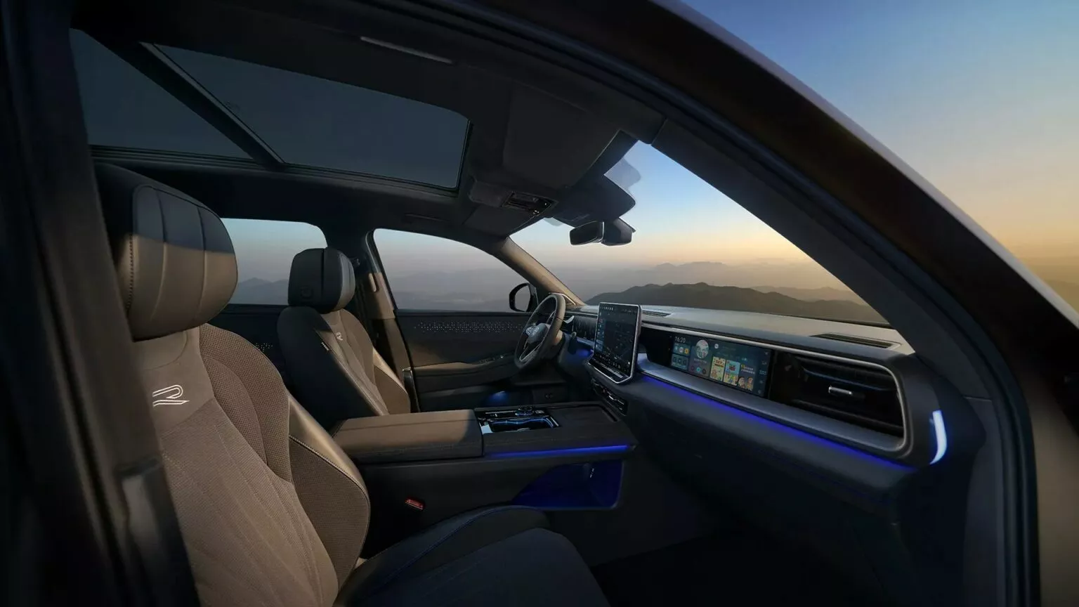 Rear row of seats in the VW Teramont Pro