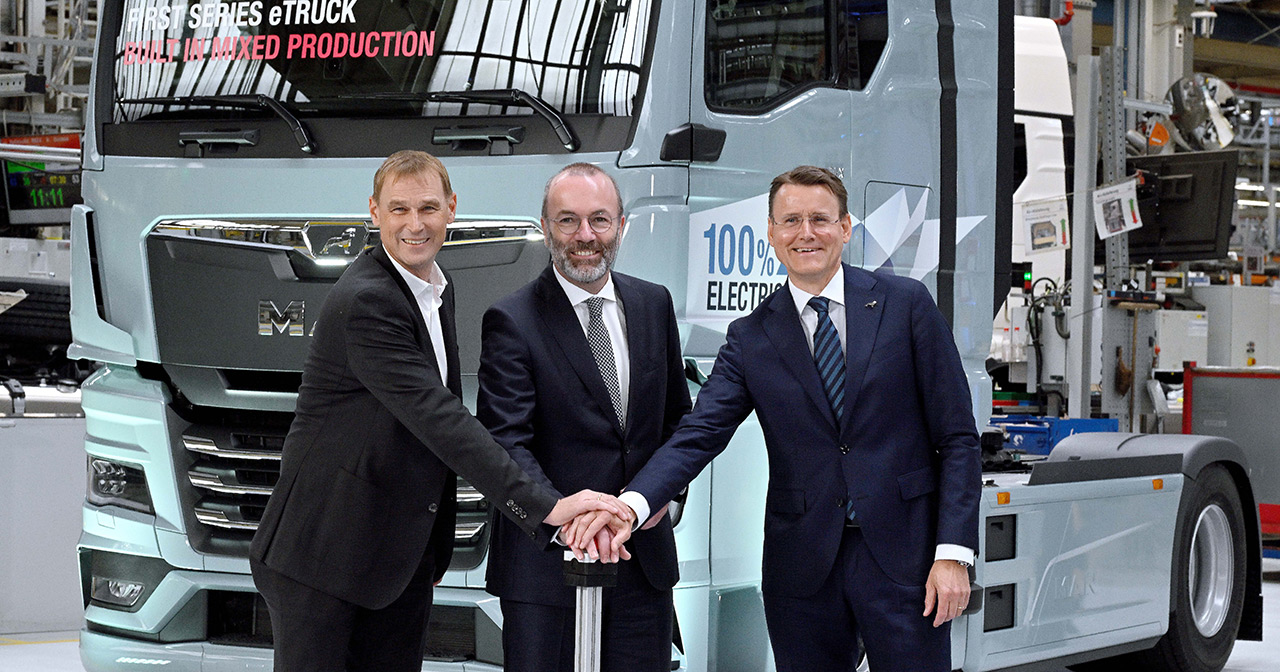 Production of MAN eTruck electric lorries