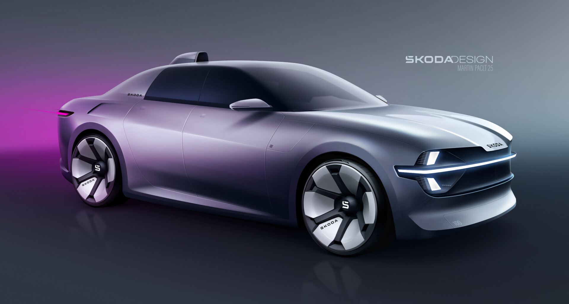 Концепт-скетч Škoda 100. Перший вигляд