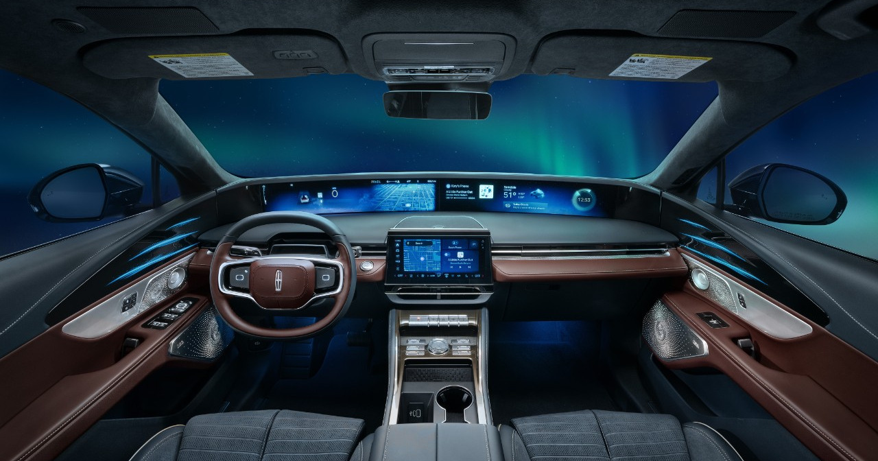 2026 Lincoln Nautilus Black Label інтер'єр, натхненний північним сяйвом 3