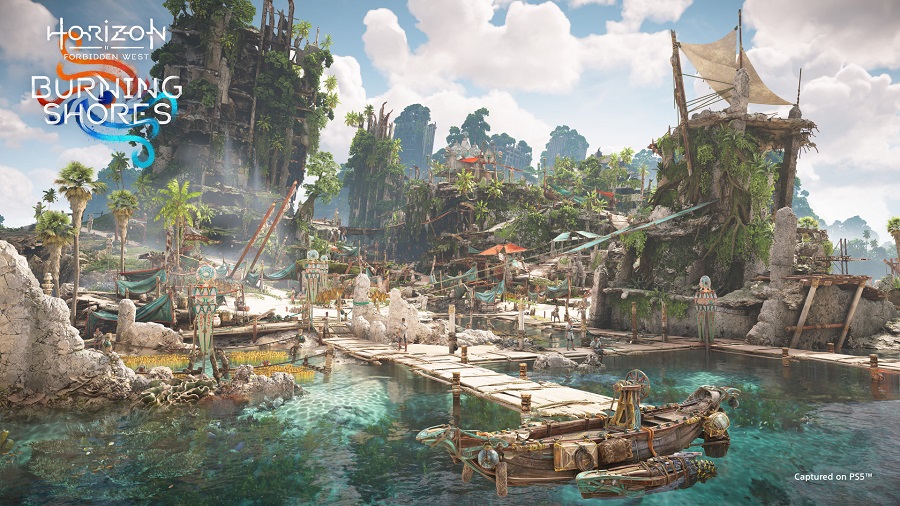 Sony has released new screenshots of the Burning Shores add-on for Horizon Forbidden West. A short clip of the Quen Navigator tribe is also shown-4