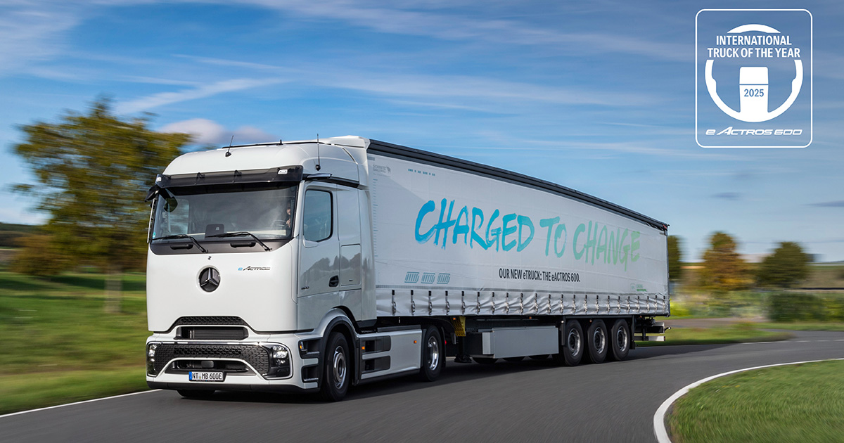 Mercedes-Benz eActros 600 - Міжнародна вантажівка року 2025