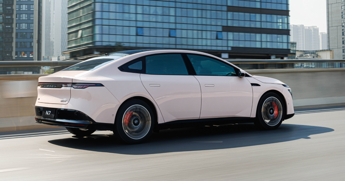 The interior of the electric Nissan N7