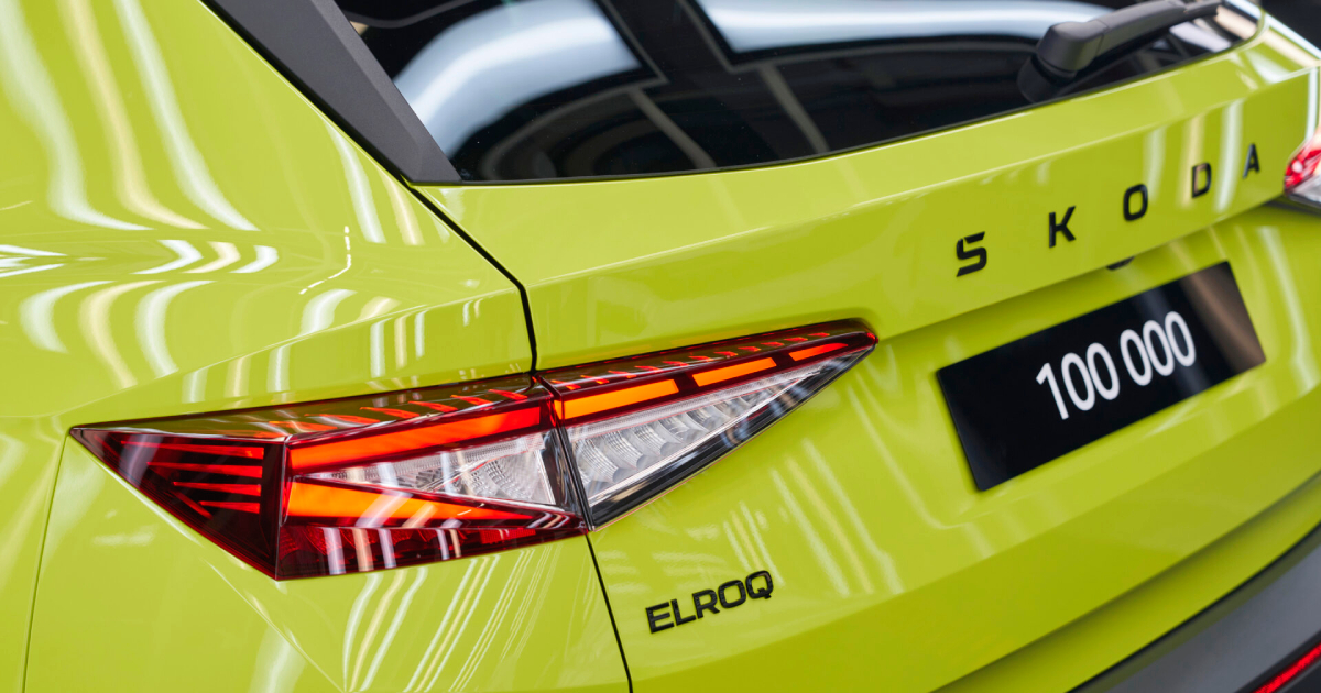 Electric crossover Elroq in Mamba Green color