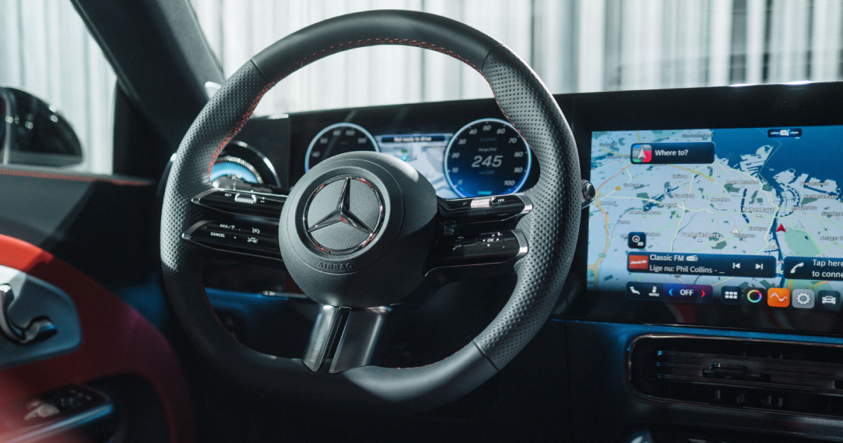 Кермо нового Mercedes-Benz CLA 250+ Shooting Brake with EQ Technology