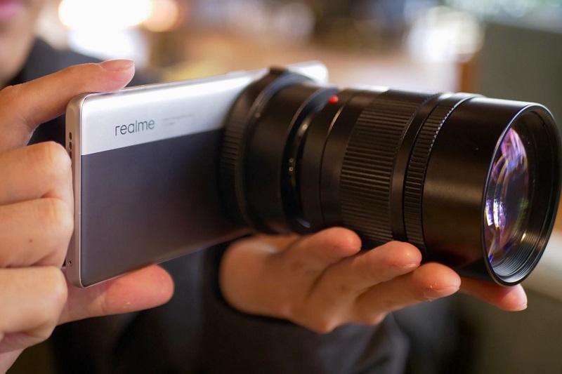Le processus de prise de vue avec le nouveau smartphone Realme
