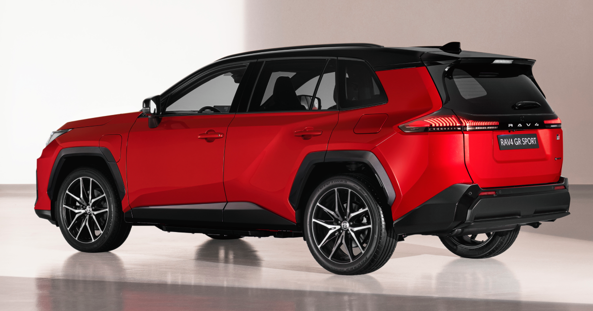 Sporty design of the Toyota RAV4 GR Sport
