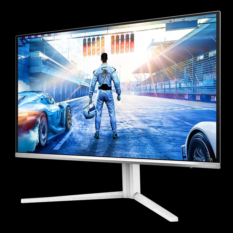 Philips Evnia 27M2N6501L on a desk