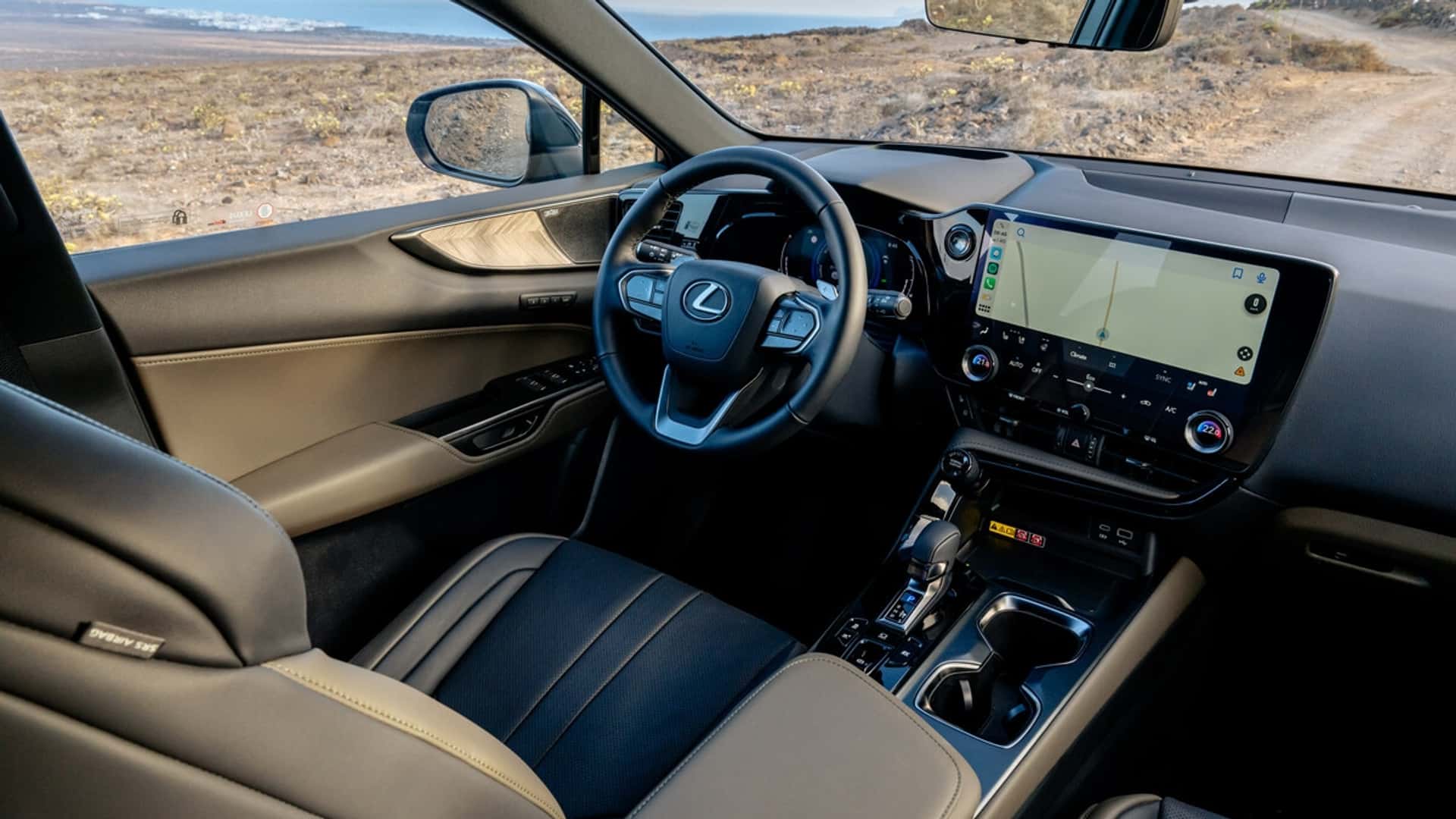 Lexus NX Overtrail on the road