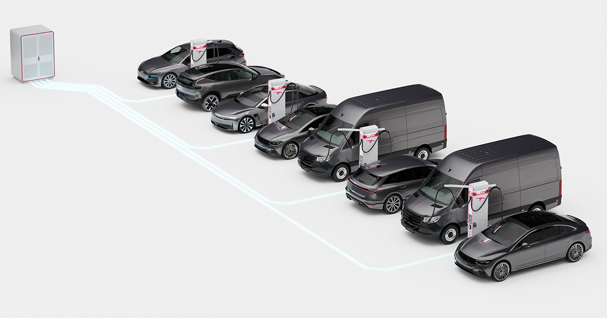 Charge d’un véhicule électrique à Ionity