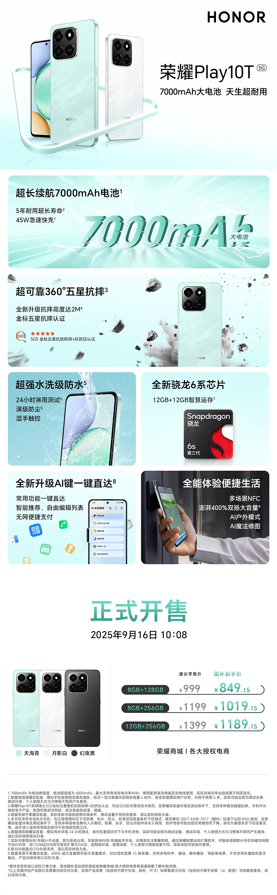 Смартфон Honor Play10T